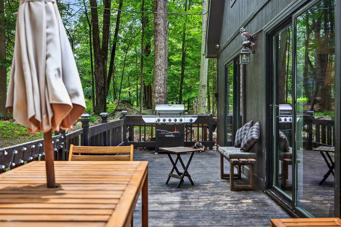 large outdoor deck big enough for the whole family to enjoy