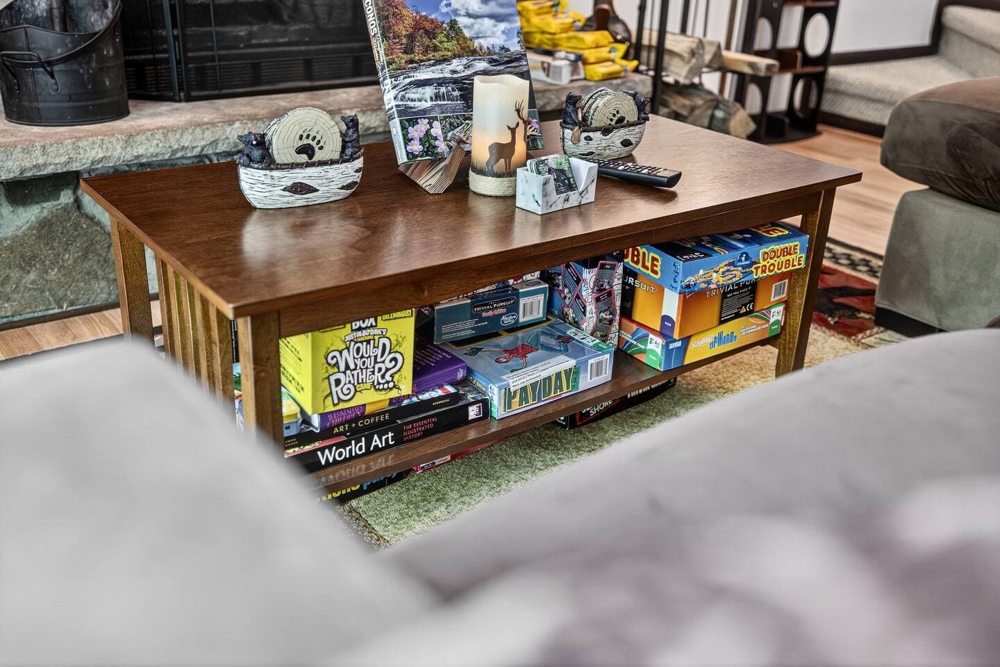 enjoy many board games to choose from