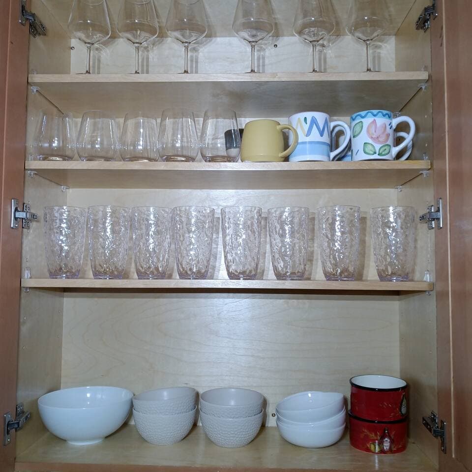 help yourself to wine glasses coffee mugs cocktail glasses juice glasses and bowls