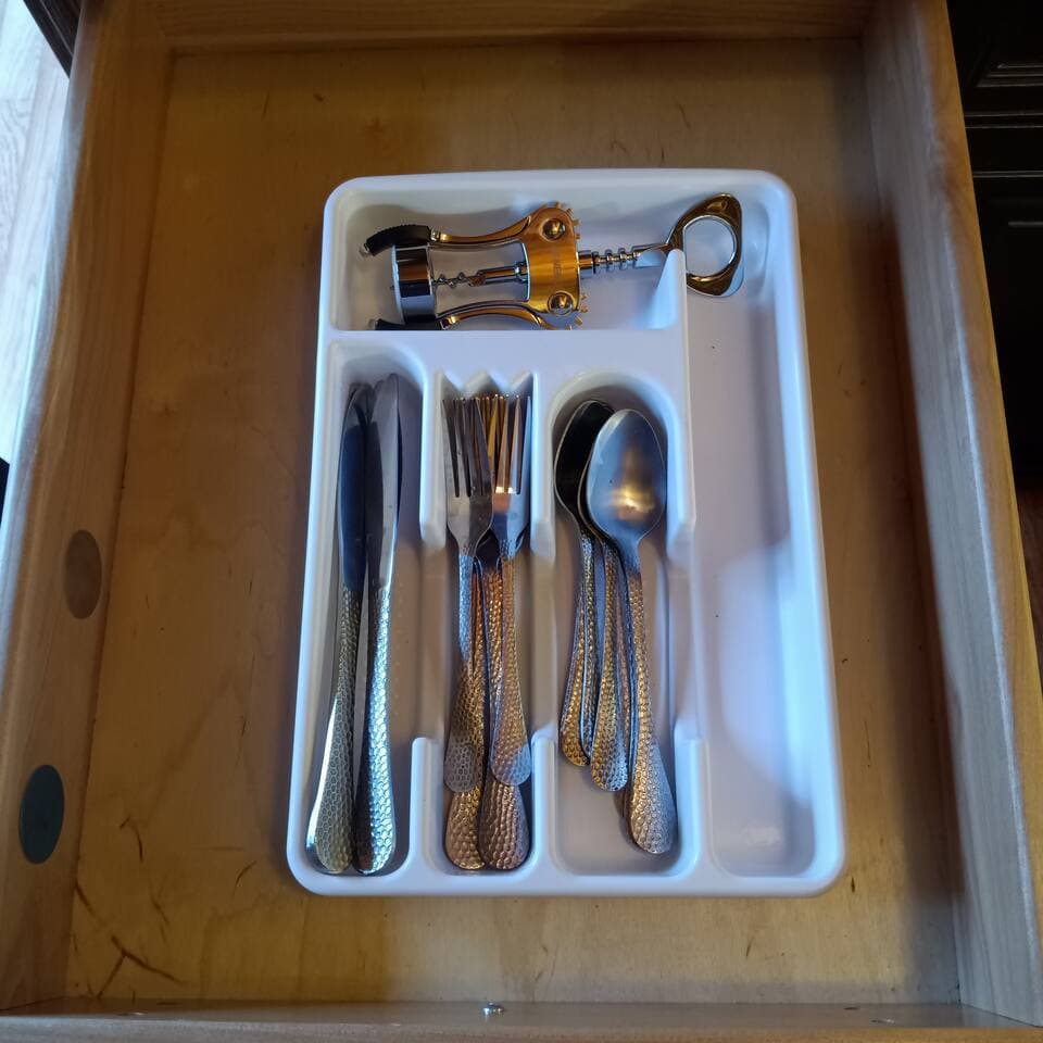 help yourself to the silverware