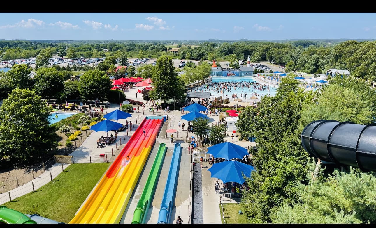 Splish Splash Waterpark, 45 minutes away
