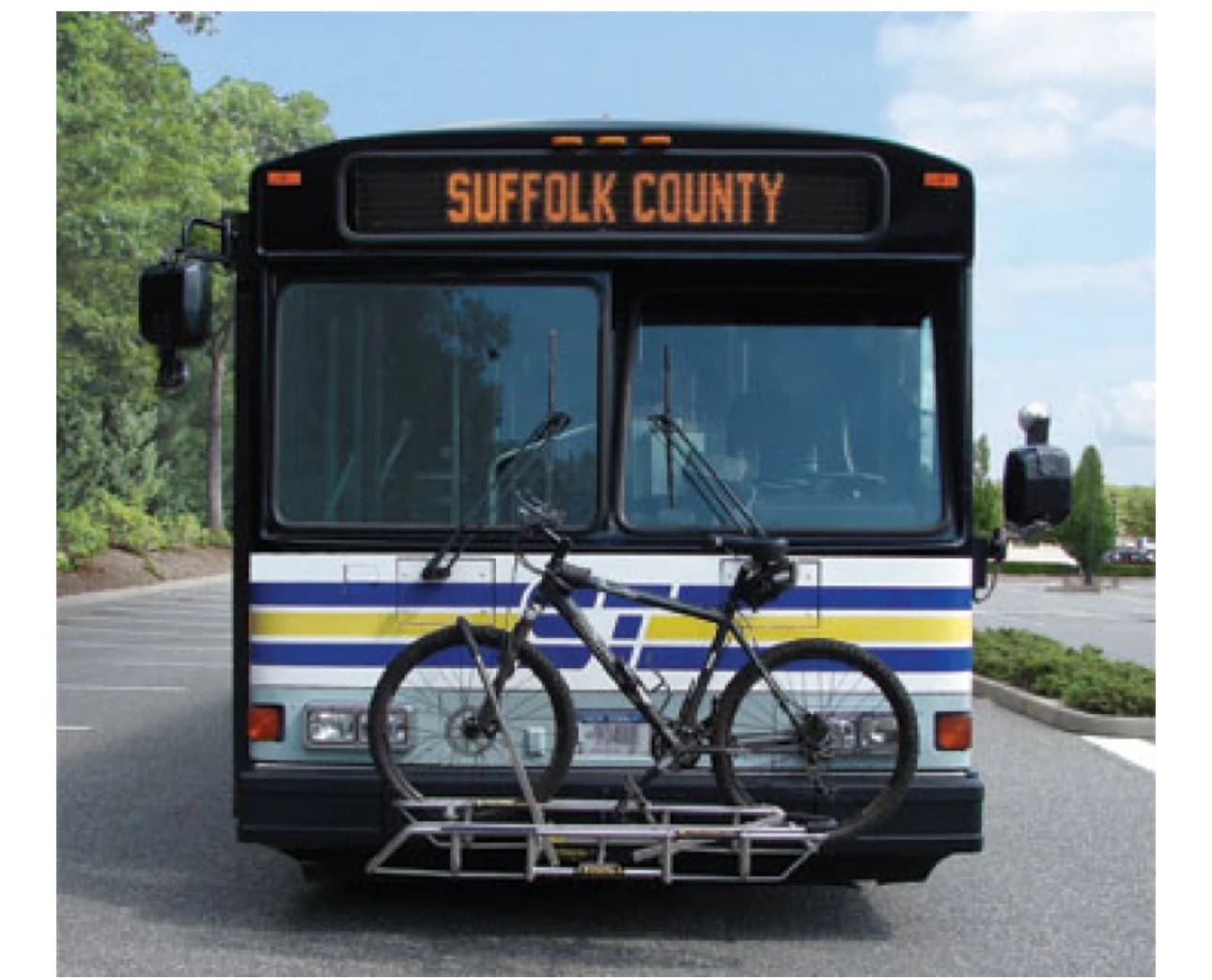 Suffolk County Transportation Busline  B7- 2 minutes away