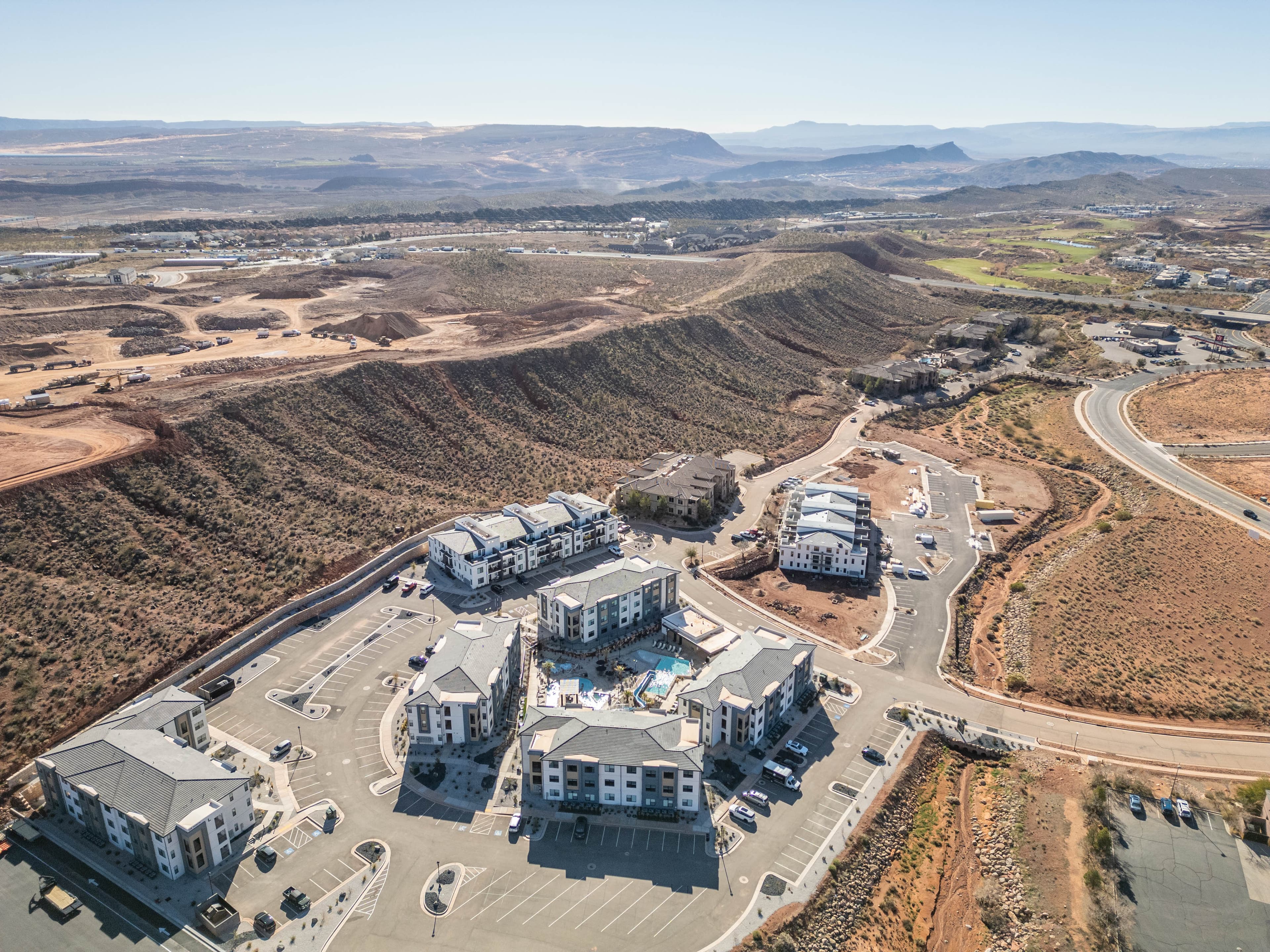 Scenic view of the development