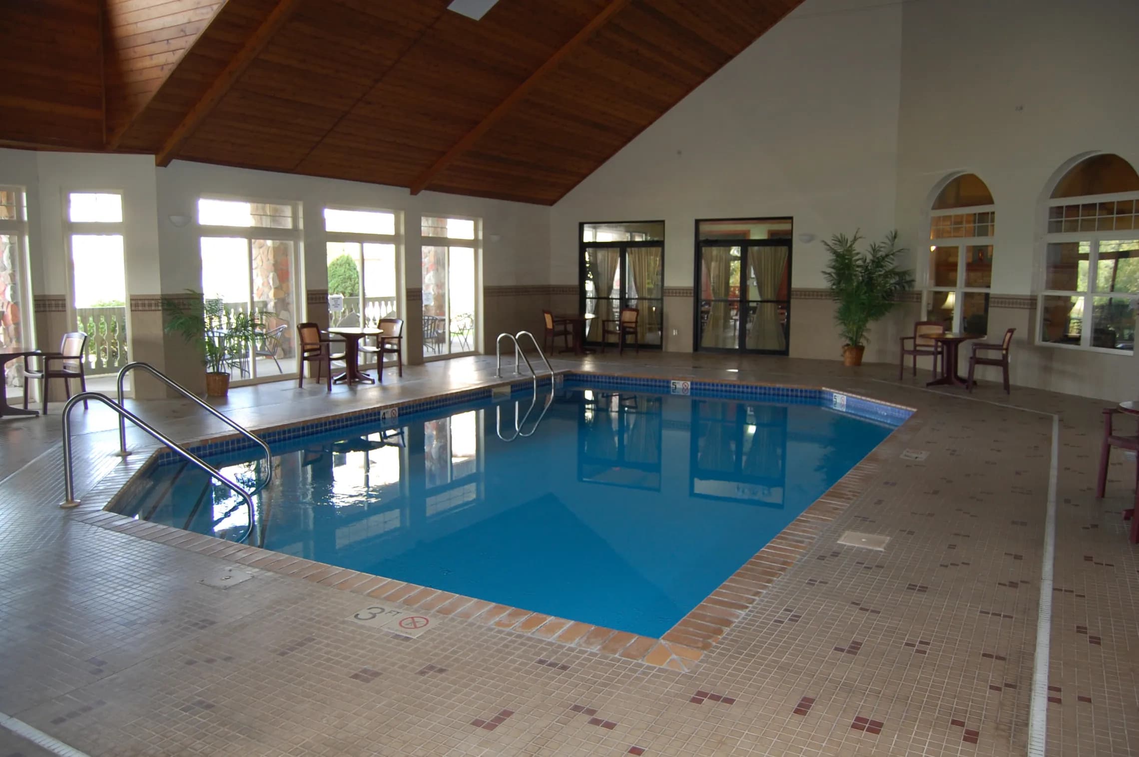 Shared indoor pool and hot tub
