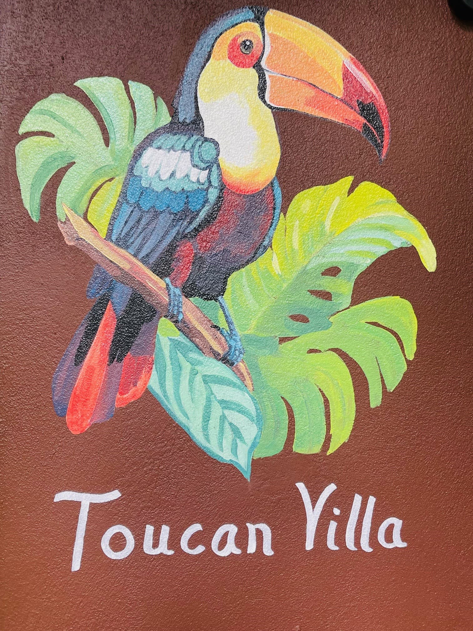 Places to Stay in Uvita Costa Rica Toucan Villa September 2024 covered porch with painting