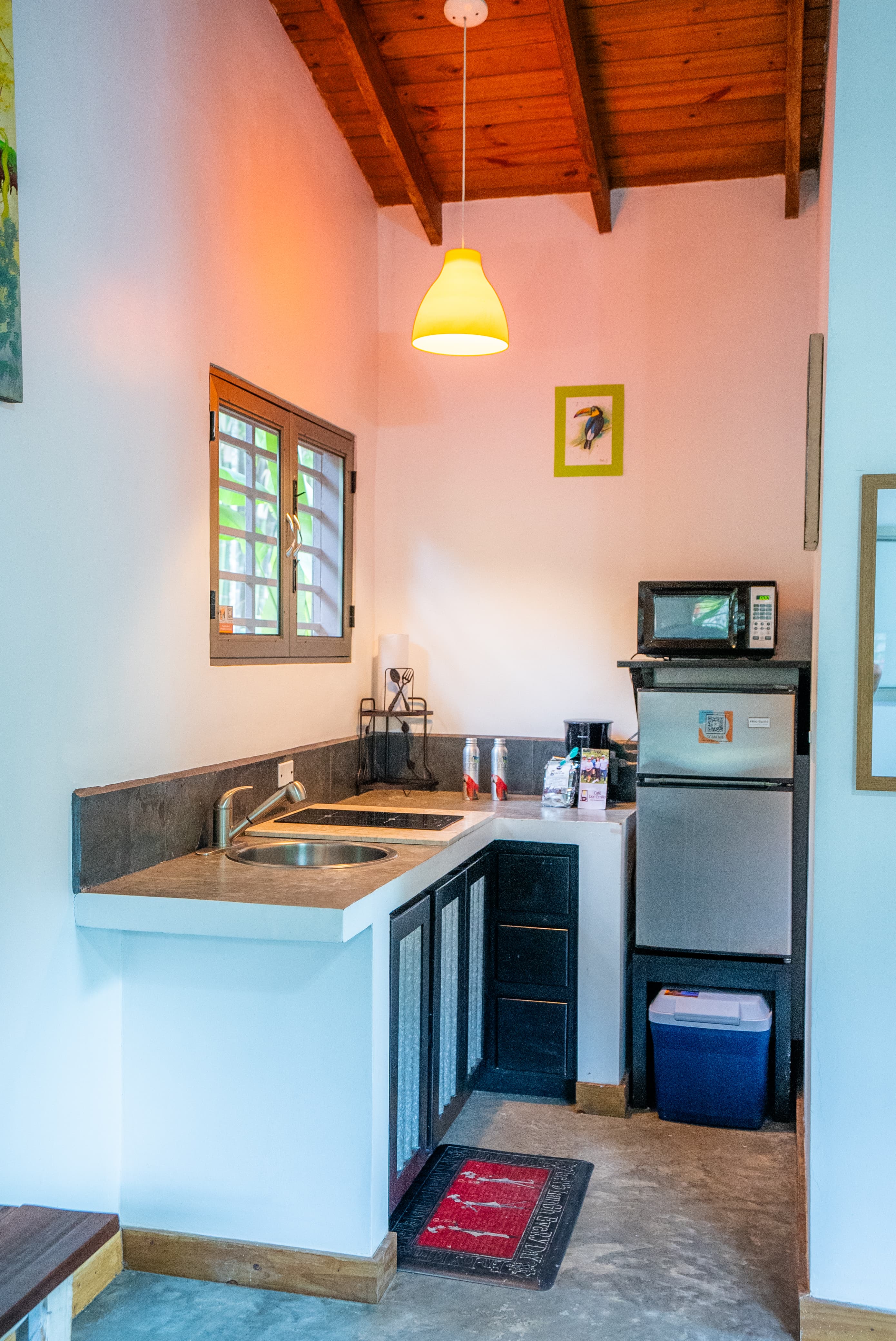 Kitchen is fully equipped.