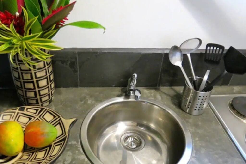 Vacation Villa has a fully equipped kitchen