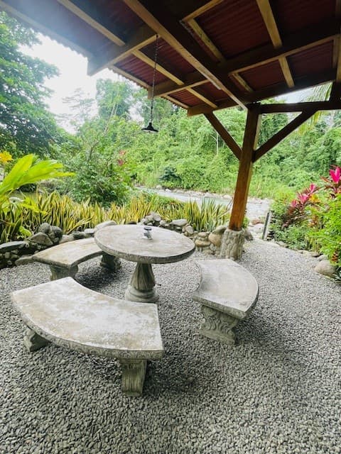 BBQ area at private villa home for rent in Costa Rica where to stay in Costa Rica