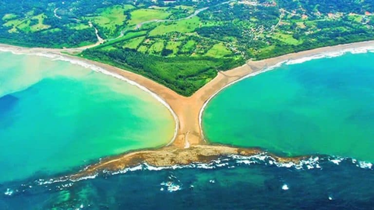 Whales Tail Beach very near Casitas Del Rio Riverfront Eco-Lodge