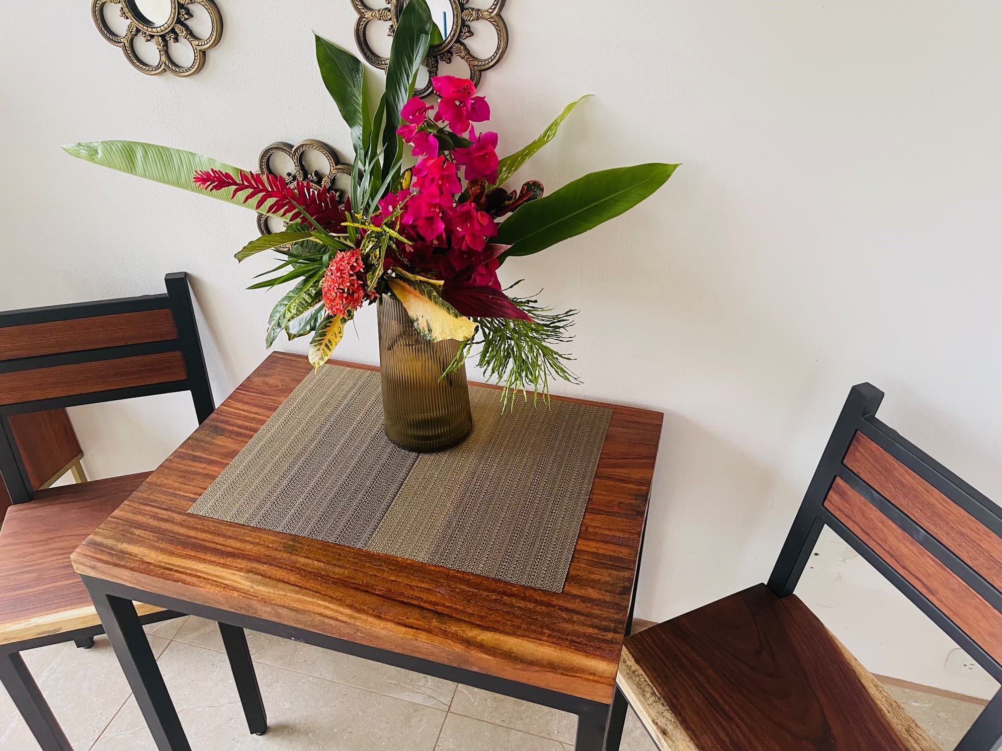 Locally crafted Teak table and chairs