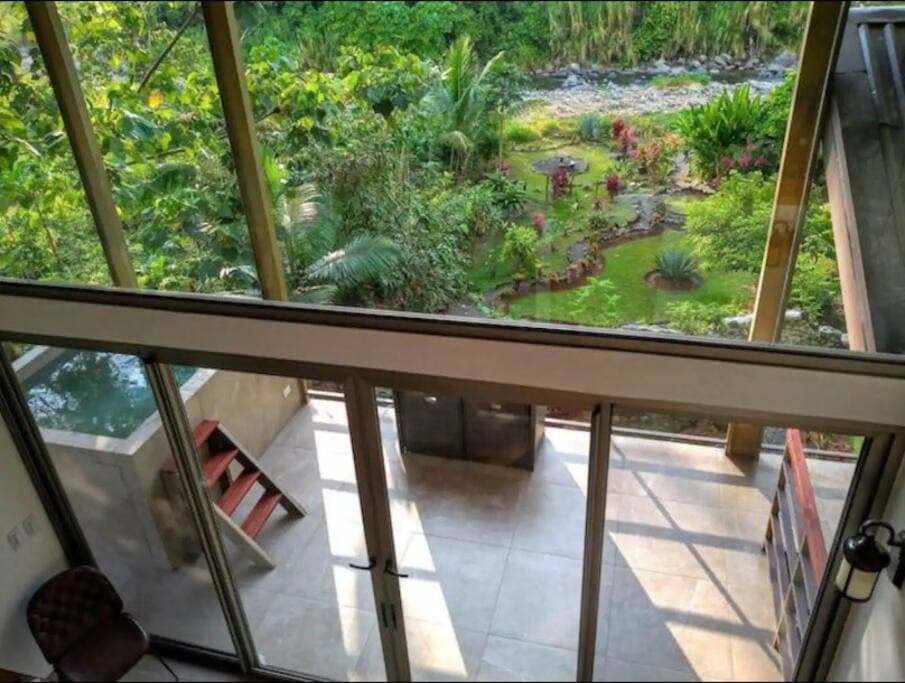 Incredible views of the gardens and river