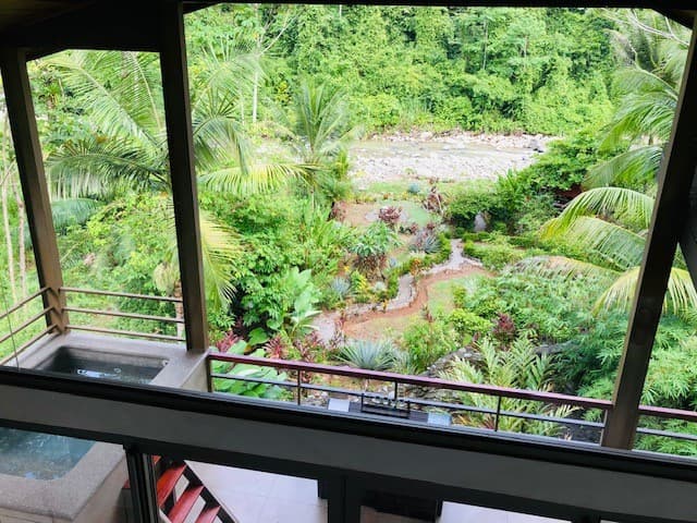 Casitas Del Rio Riverfront Nature Lodge private villa with jacuzi tub in uvita costa rica