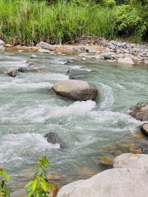 Relax in the river, there are natural bath and swimming holes.