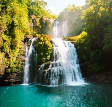 Nuayaca Waterfall close to Casitas Del Rio Riverfront Nature Lodge
