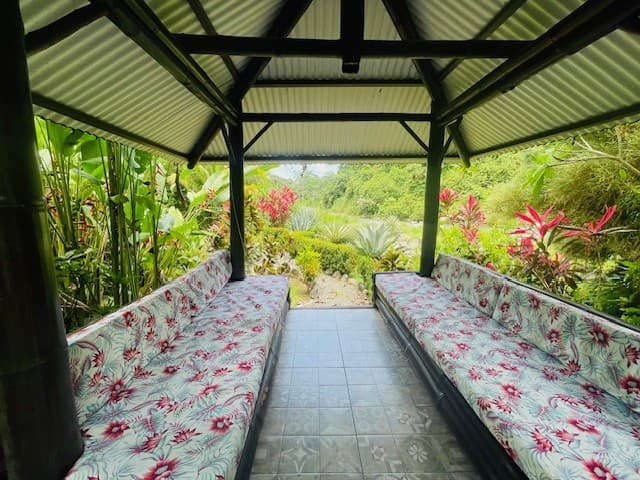 Places to stay in Uvita Costa Rica our sunset ranchero with amazing river and garden views