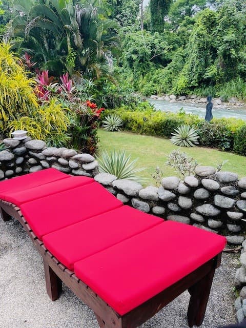 Pool at Casitas Del Rio Riverfront Nature Lodge where to stay in Costa Rica