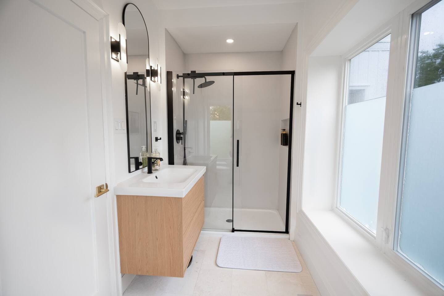 Dedicated full bathroom connected to primary bedroom.