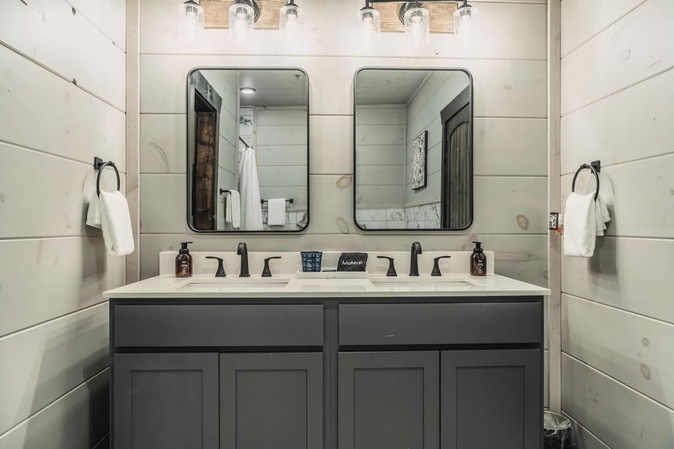 Master Bedroom Bathroom (Main Floor) with dual vanity