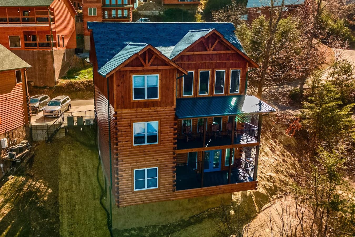 Exterior rear of the home