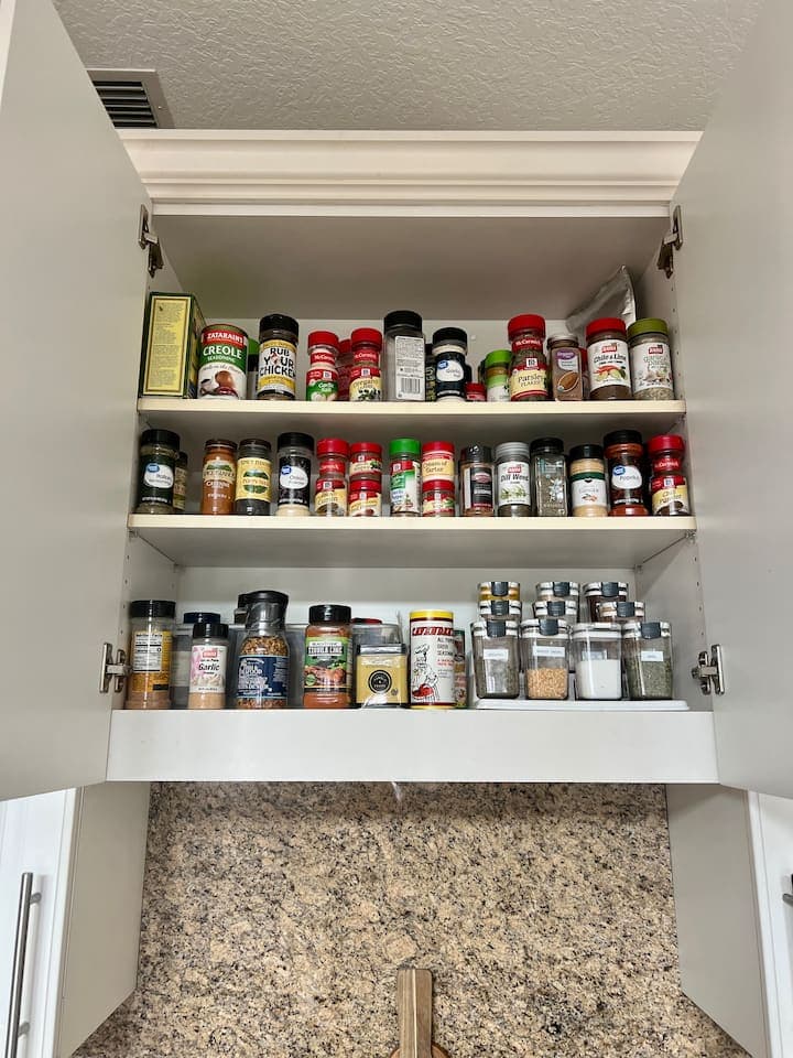 Lots of spices you are free to use