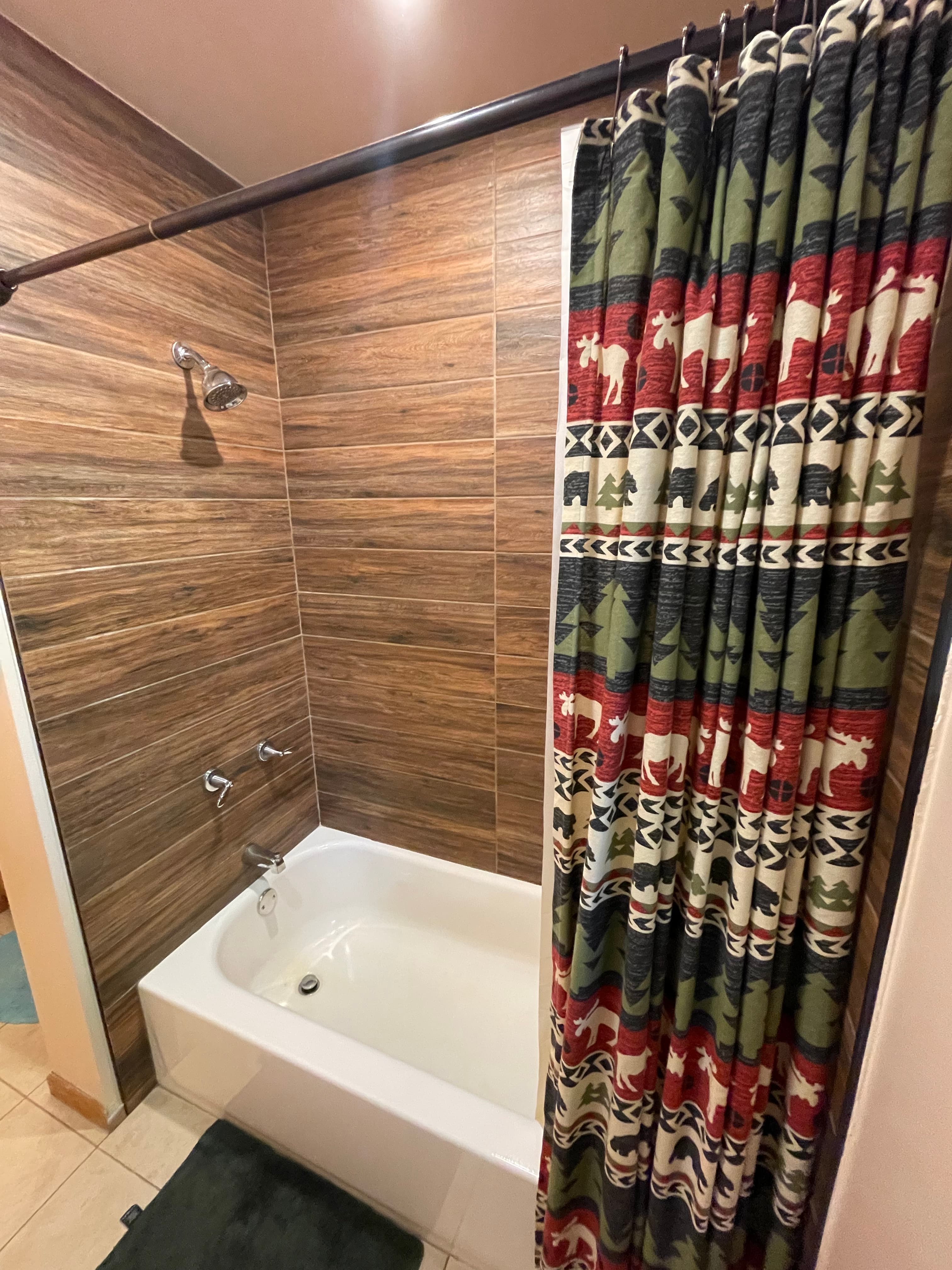 Main level bathroom tub/shower