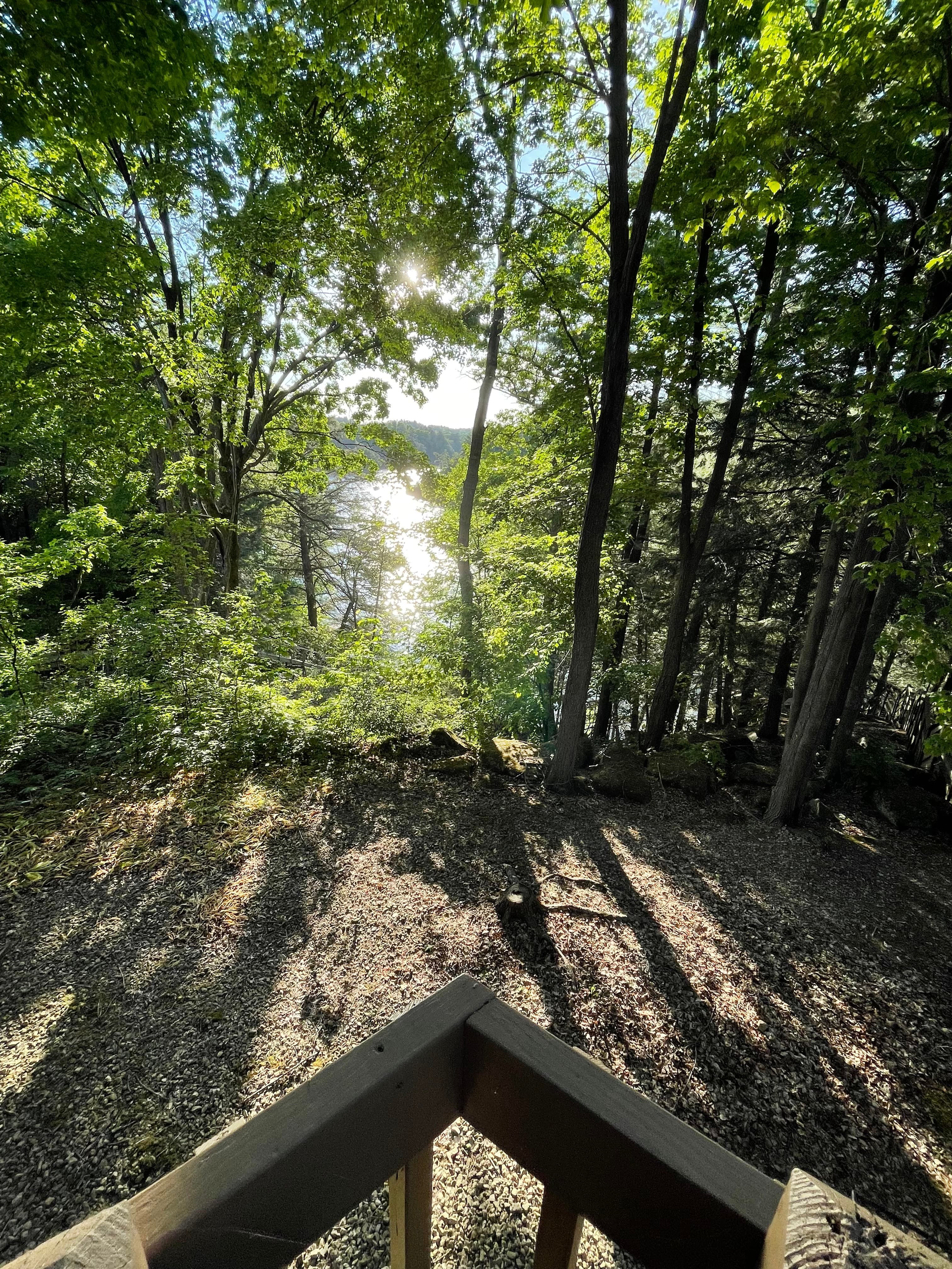 Direct views from property to water