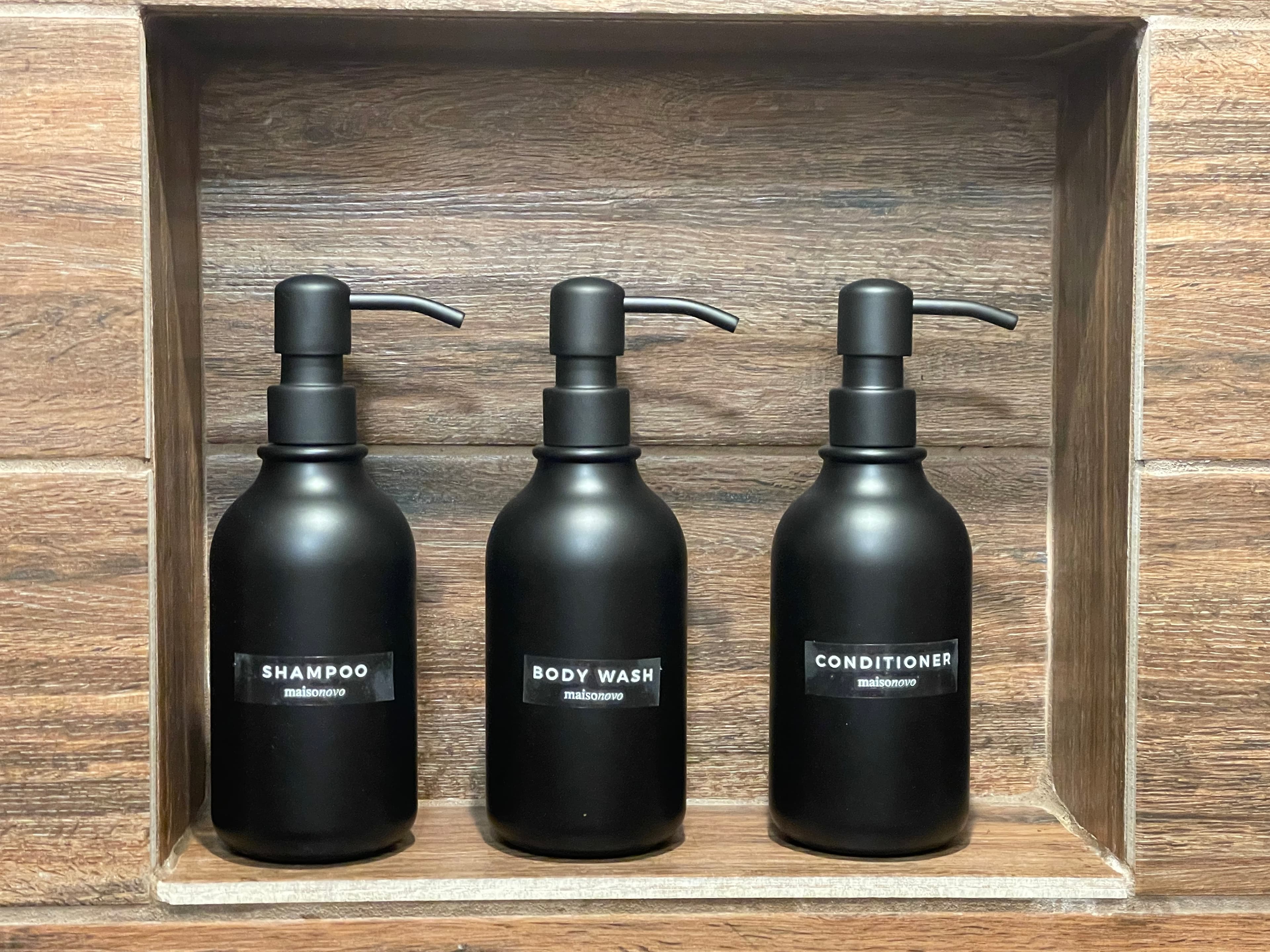 Shower Gel, Shampoo and conditioner provided