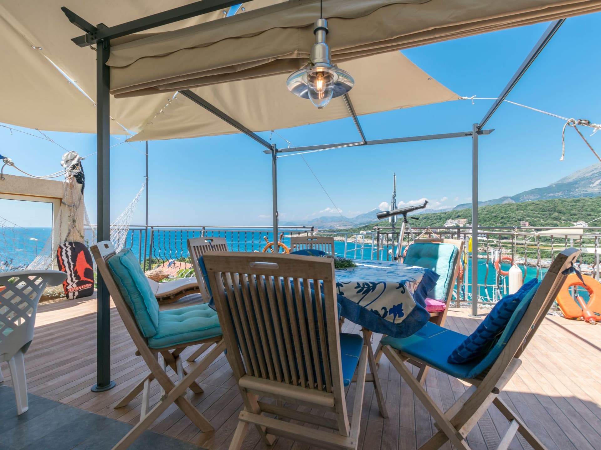 Gemütliche Wohnung mit Meerblick vom Balkon aus