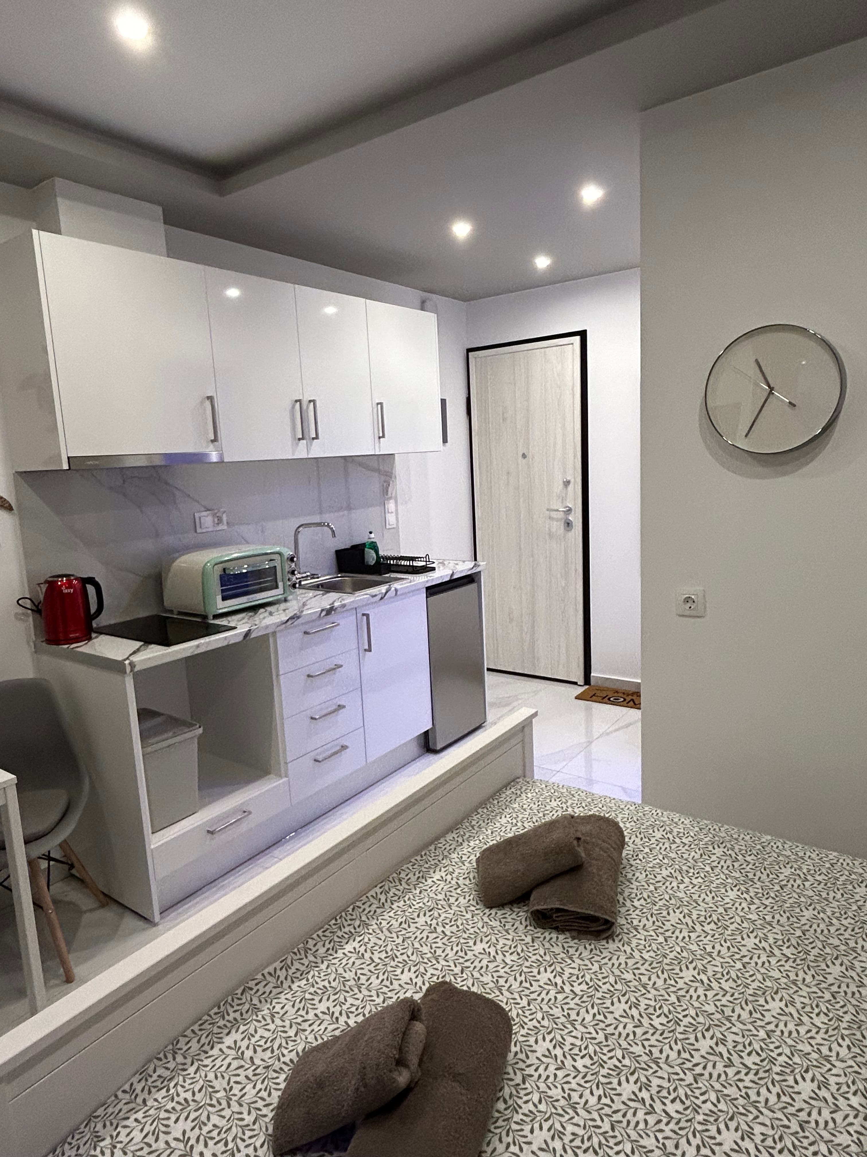 Kitchen - full view from bed
