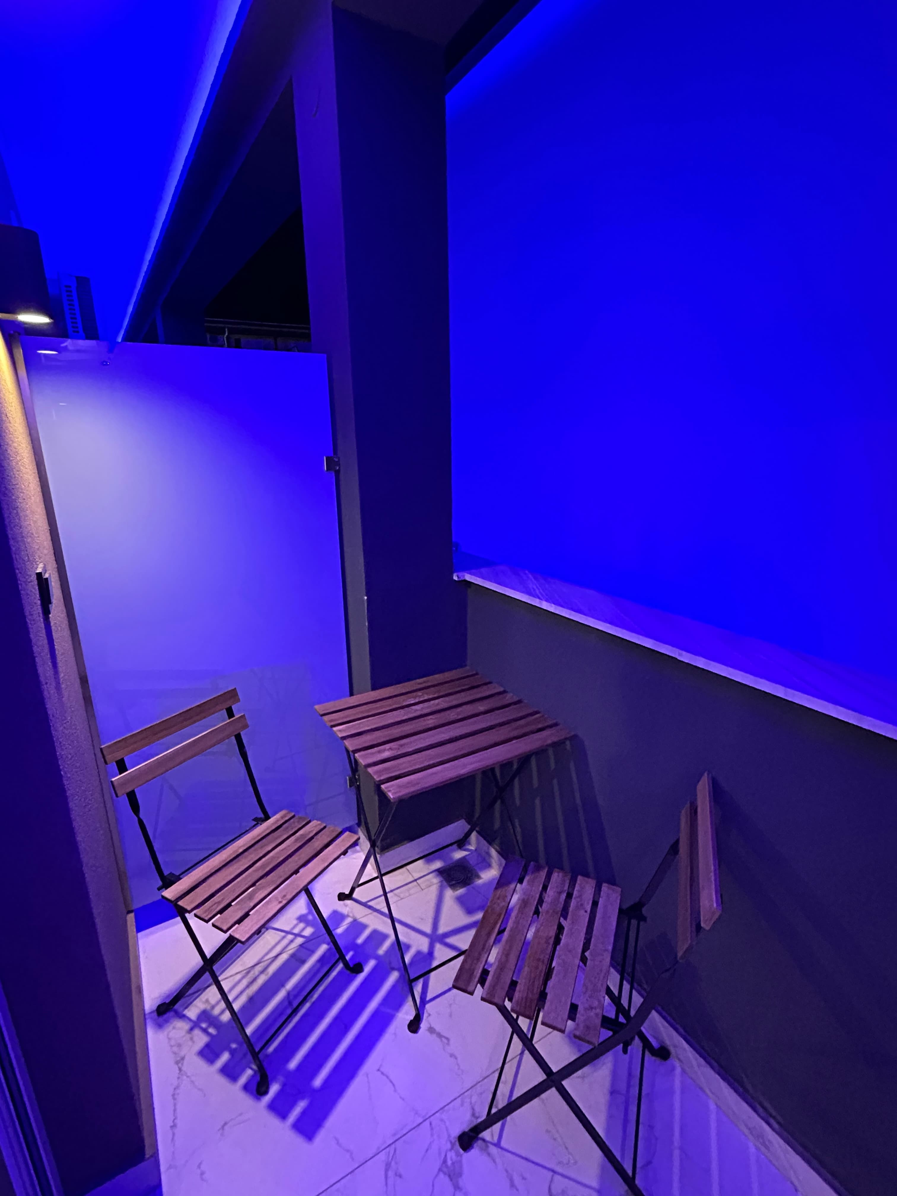 Balcony in the night