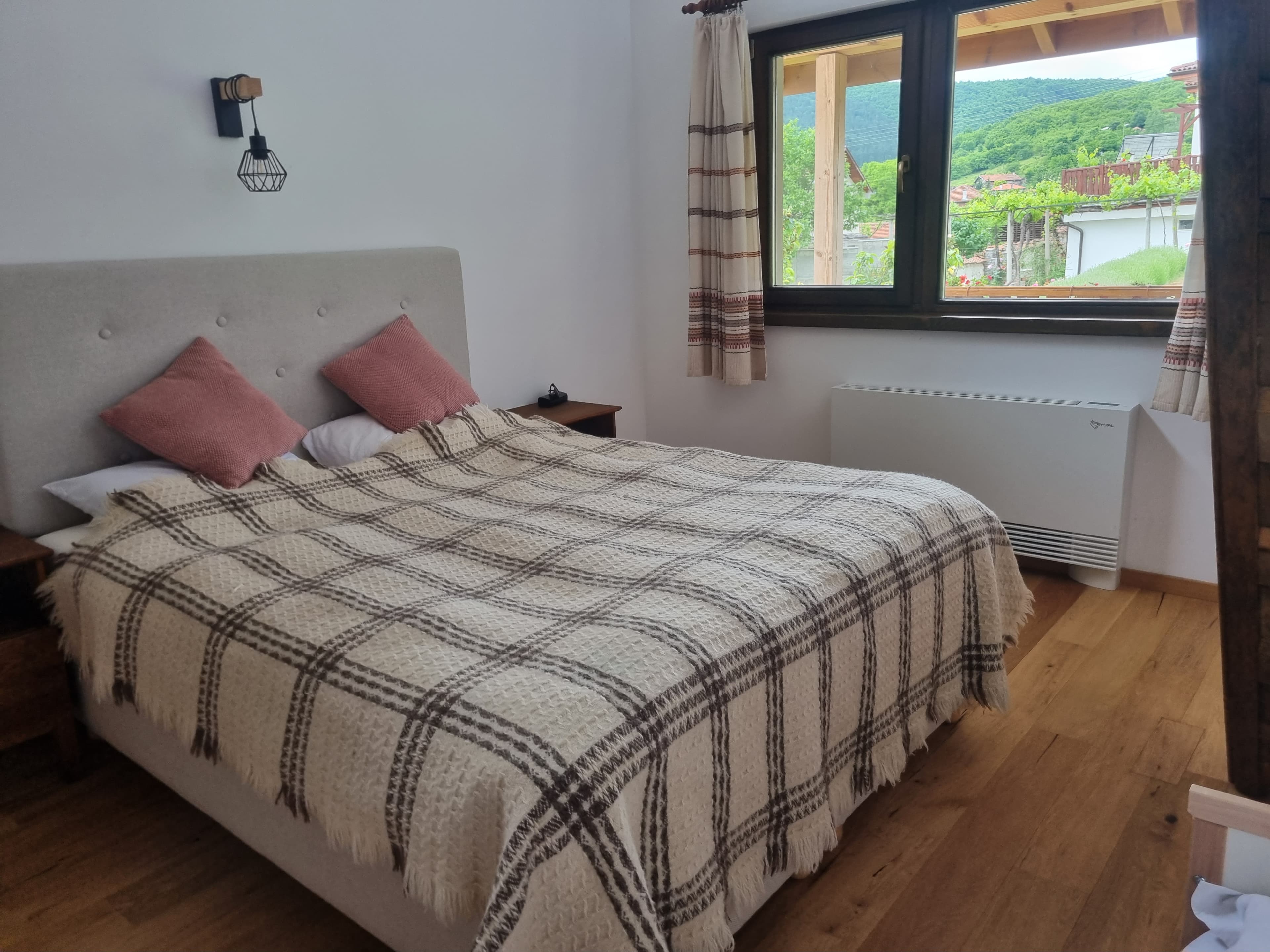 Bedroom 2 with large windows