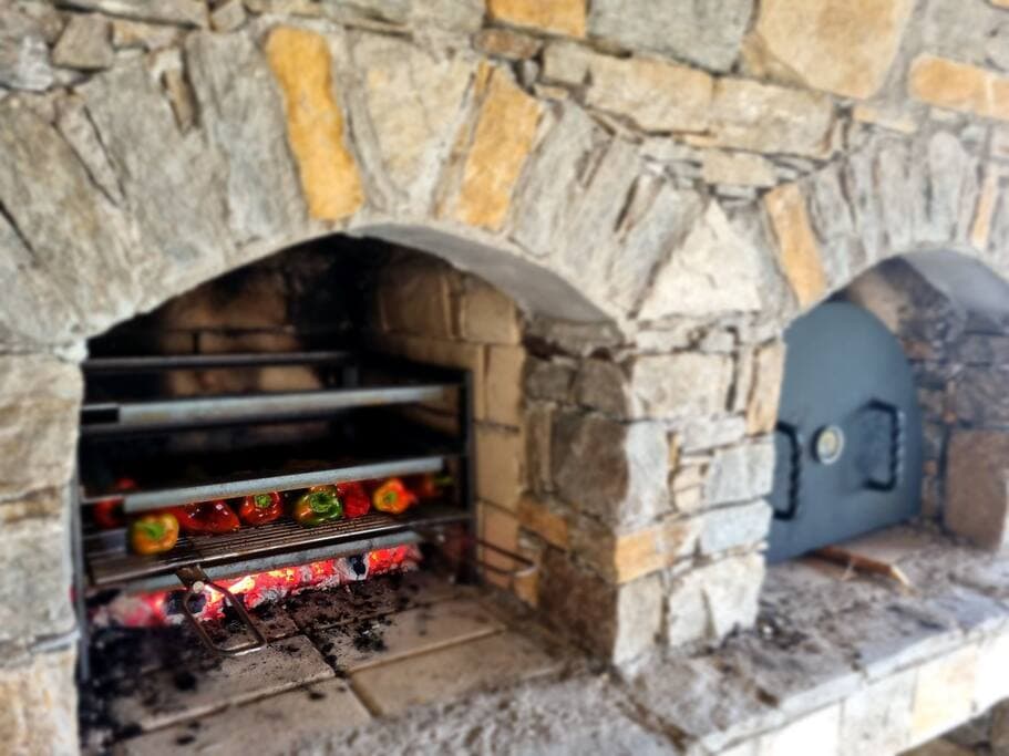 BBQ with grill and oven