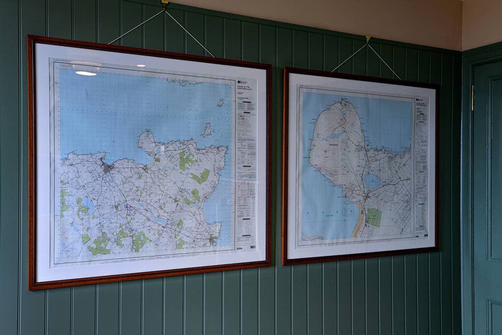 Maps of Caithness and Dunnet Head in the boot room to help you plan your walks from the house.