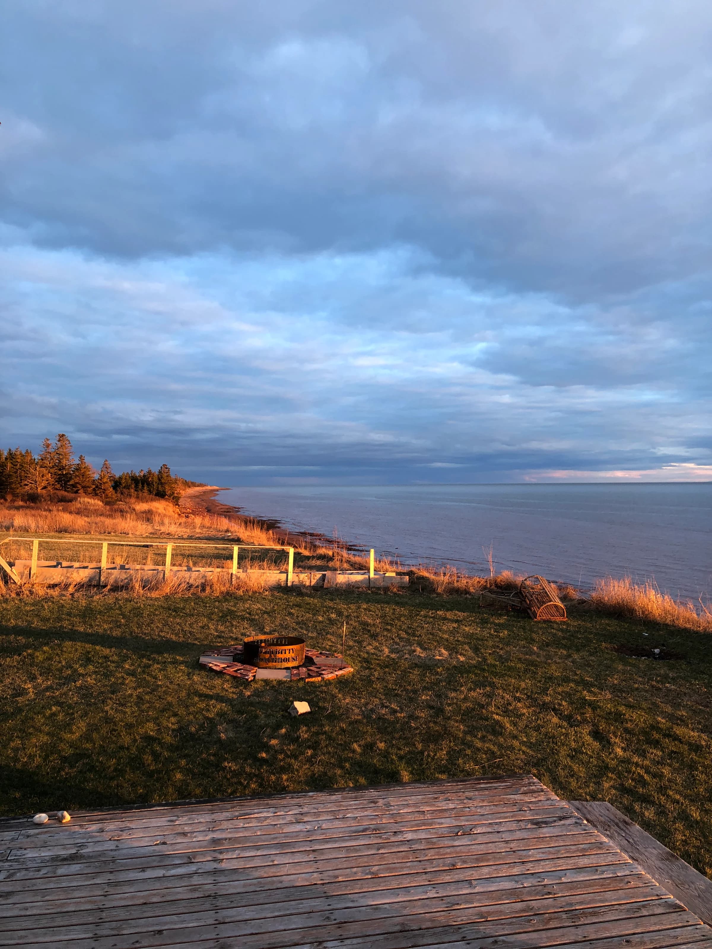 Beach to West Point at sunset