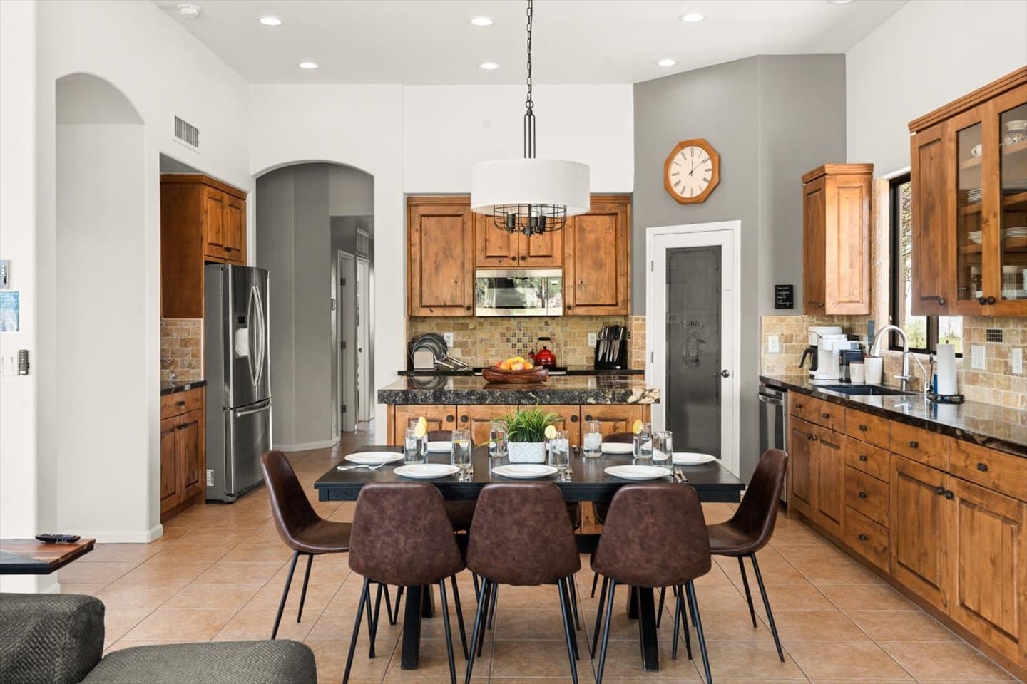 Cook, entertain or just relax in the huge, well appointed kitchen at Sunset Trails.