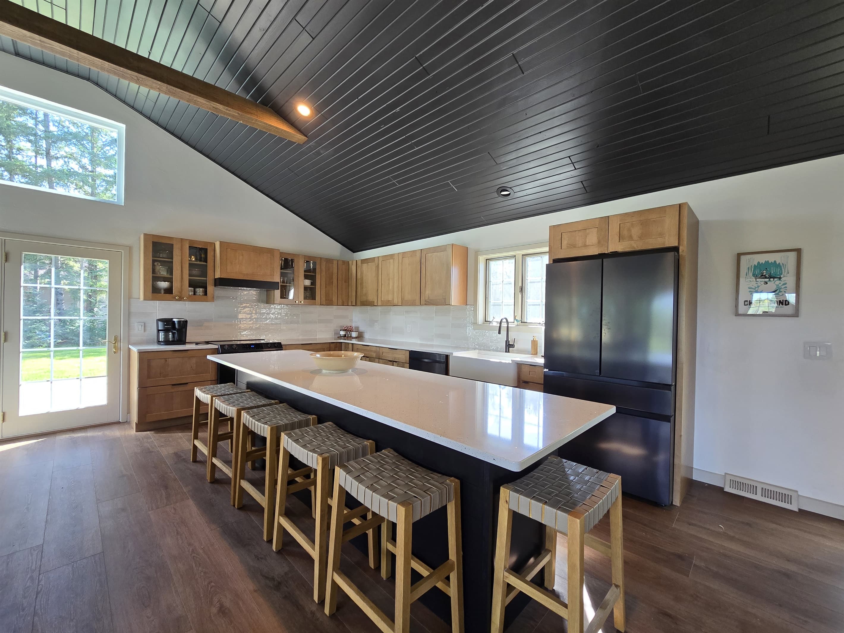 Kitchen space is perfect for large or small groups fully stocked and ready to go.