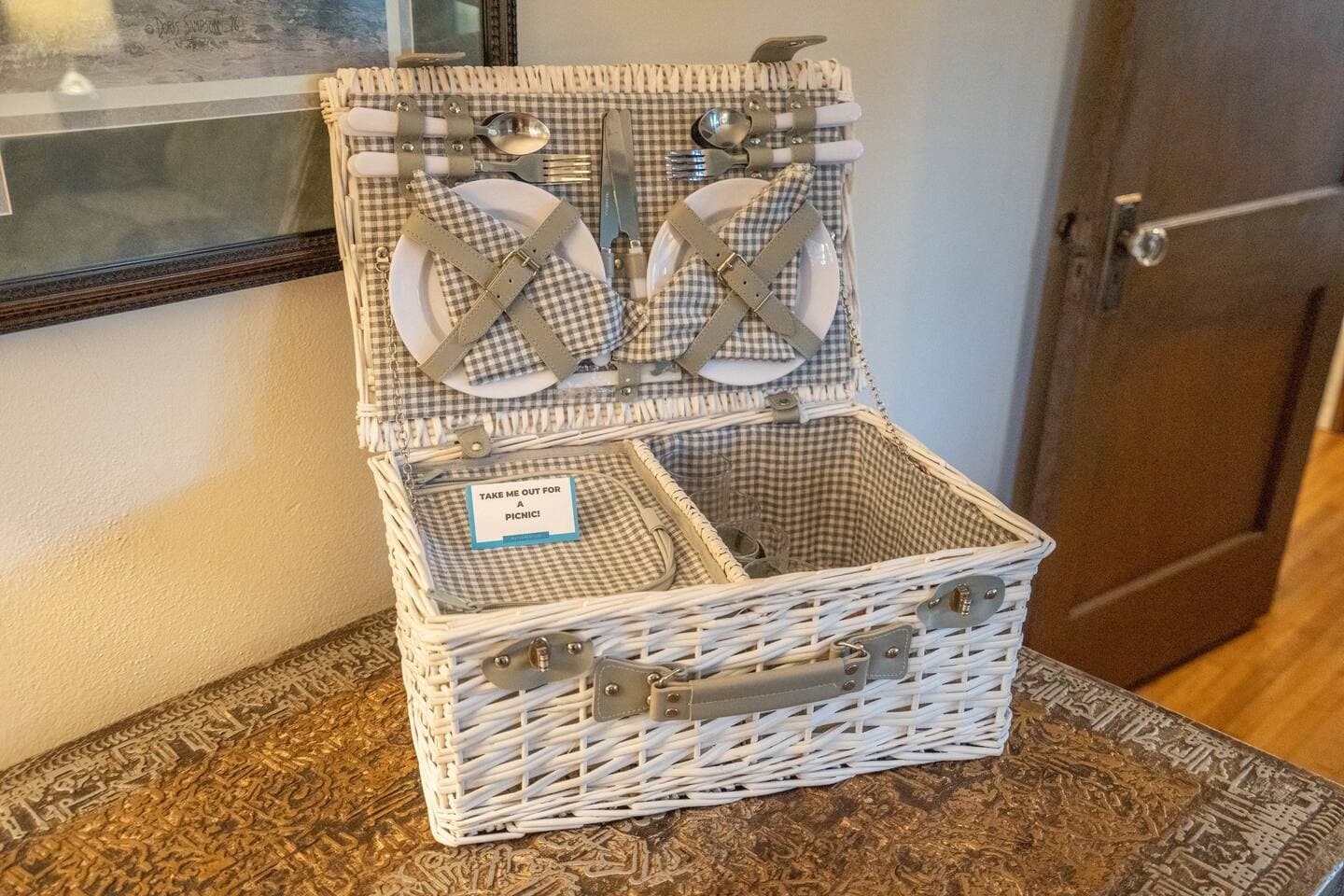 Picnic basket stocked and ready for you to enjoy! 