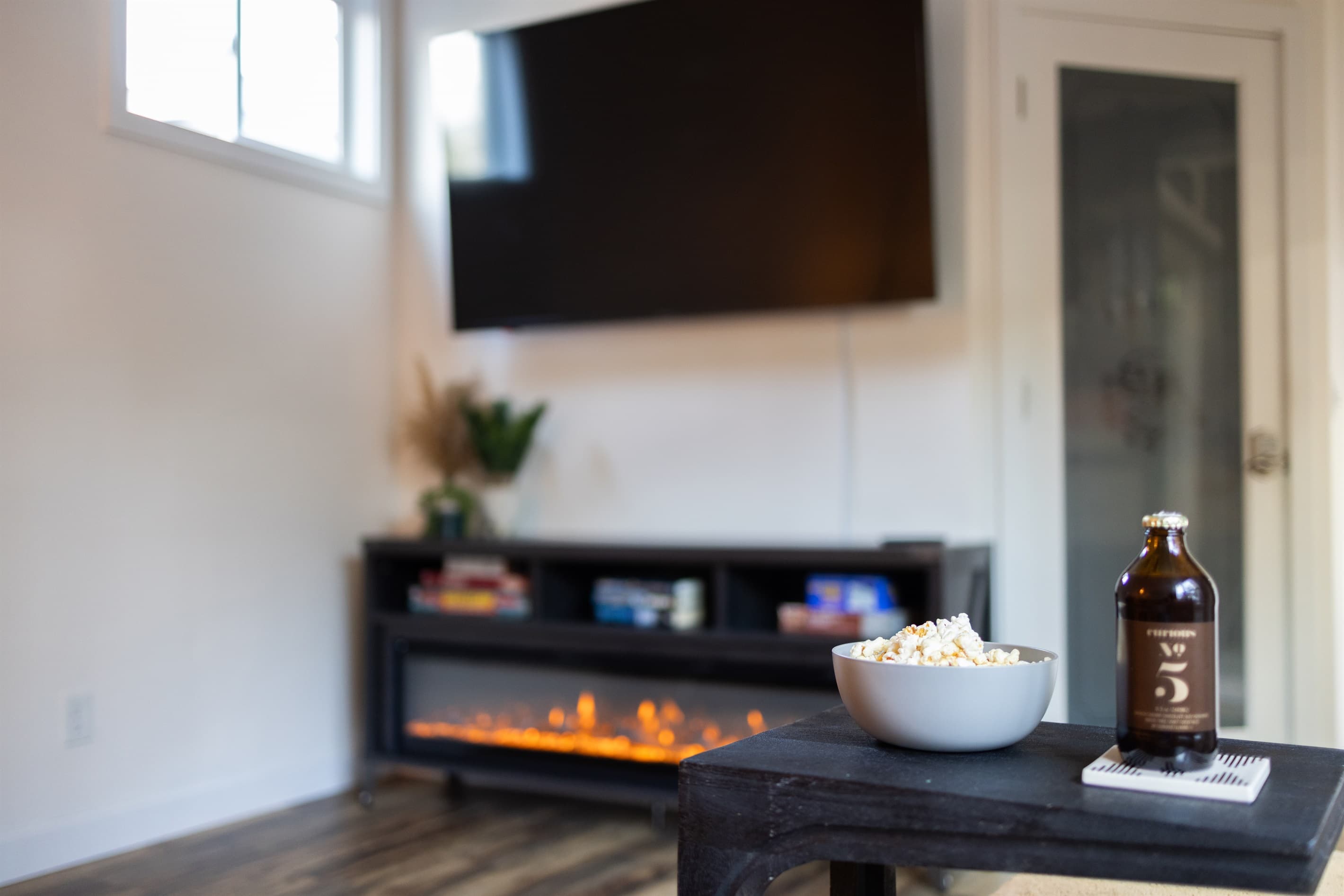 Large TV smart TV with access to all your streaming apps