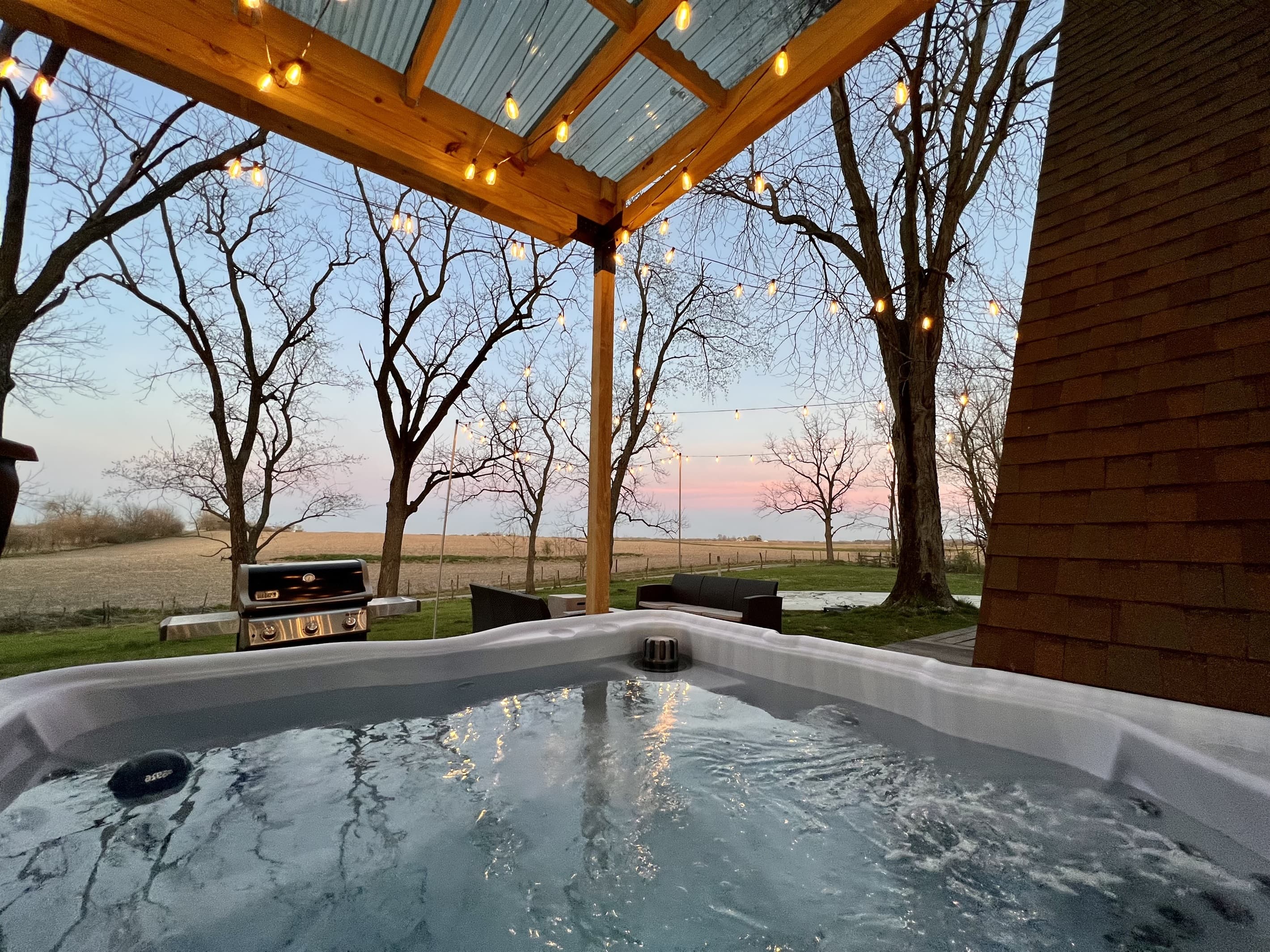 Views | Lit outdoor area