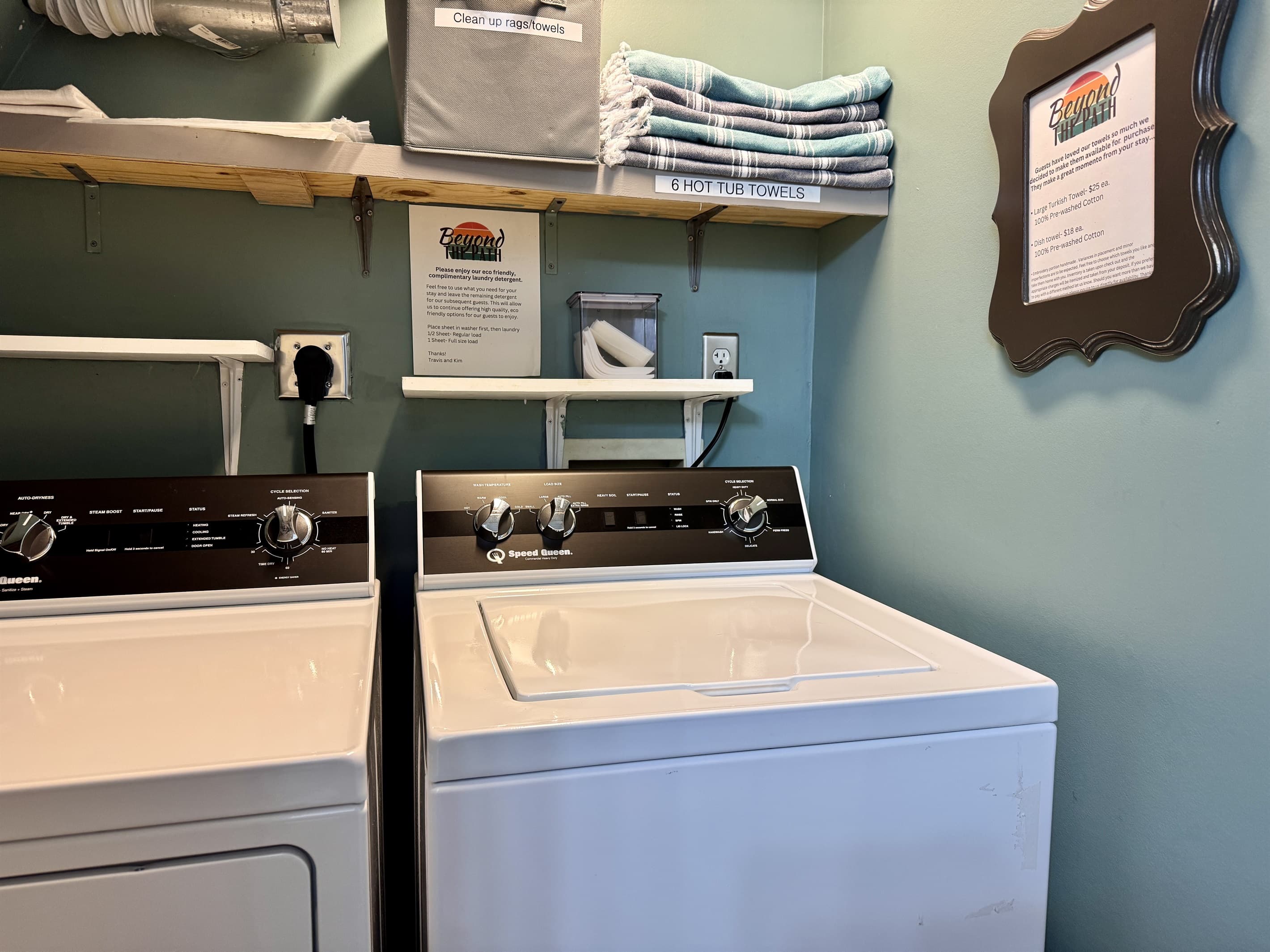 Full size washer and dryer