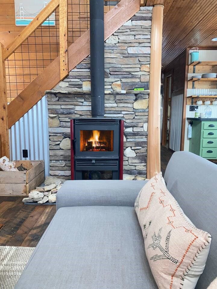 Cozy up by the fire