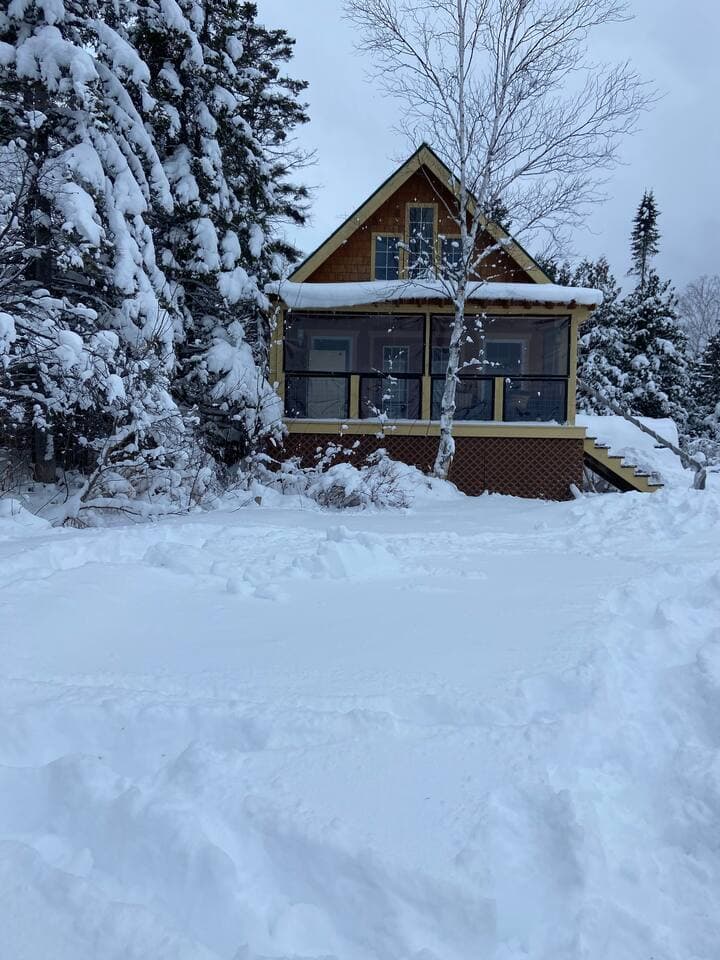 Enjoy a cozy home after a fun day of snowmobiling