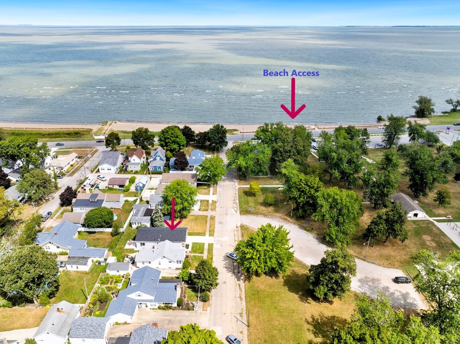 Great location with beach access 3 doors away and wonderful park directly in front of the home