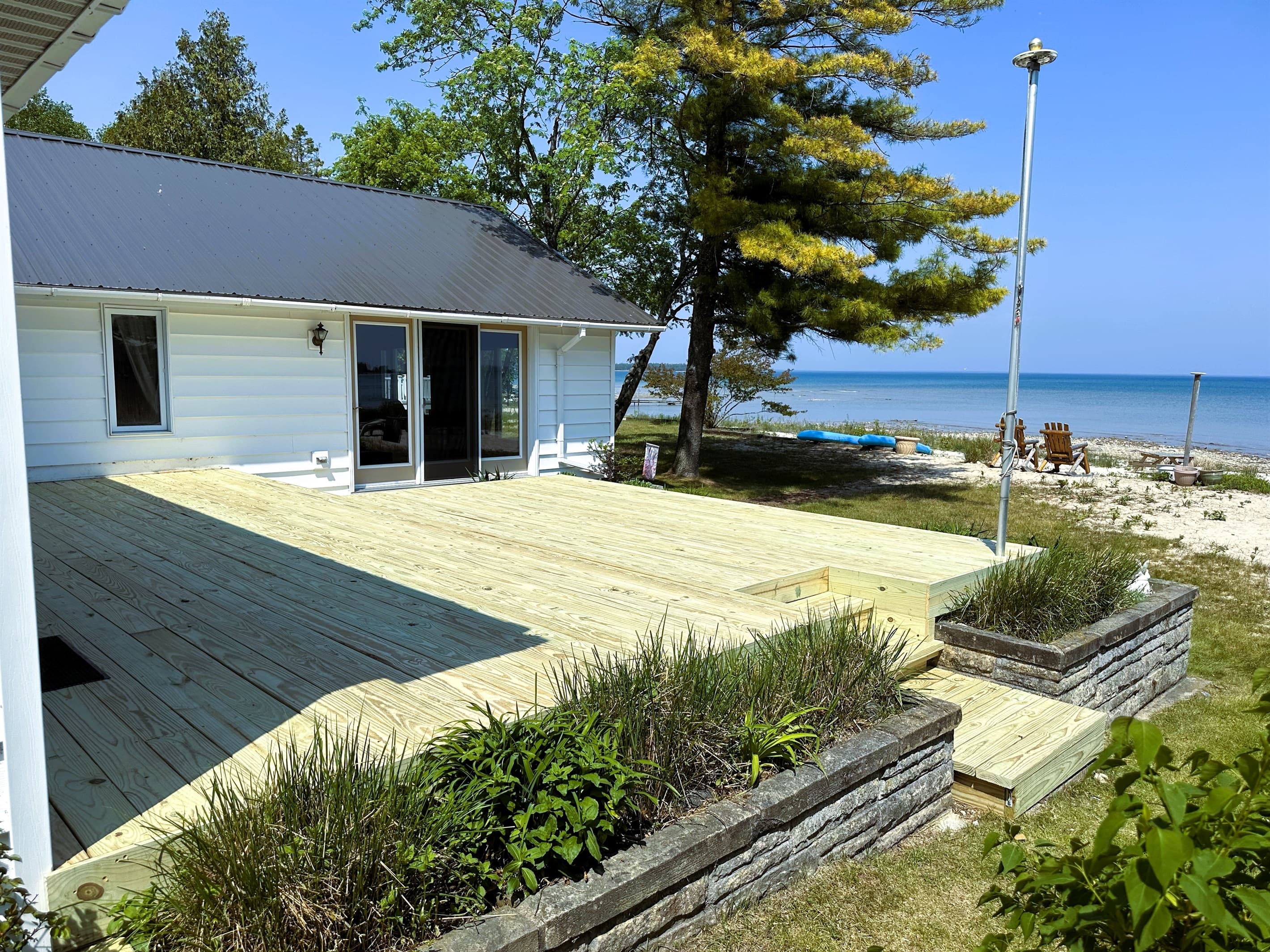 New Deck 2025 - beautifully reconstructed deck off the master bedroom and great room