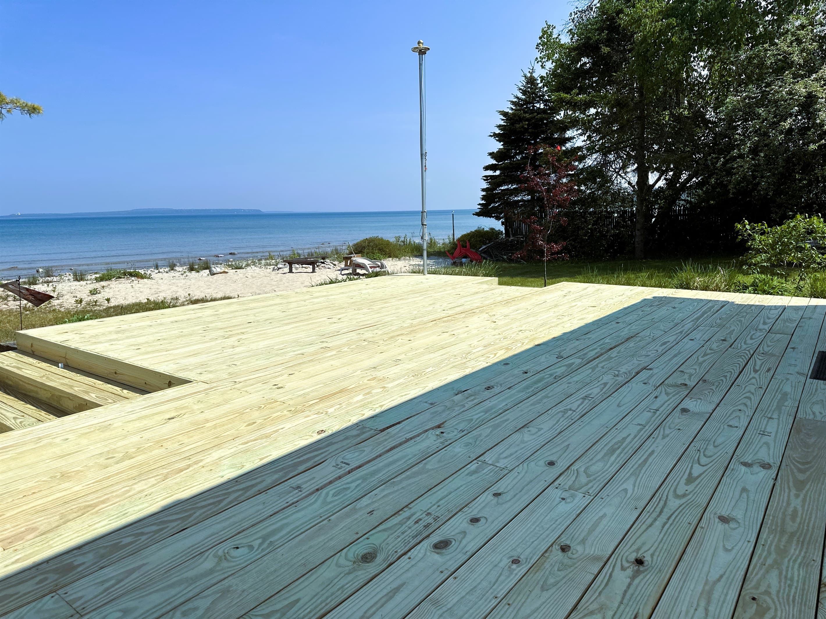 New Deck 2025 - beautifully reconstructed deck off the master bedroom and great room
