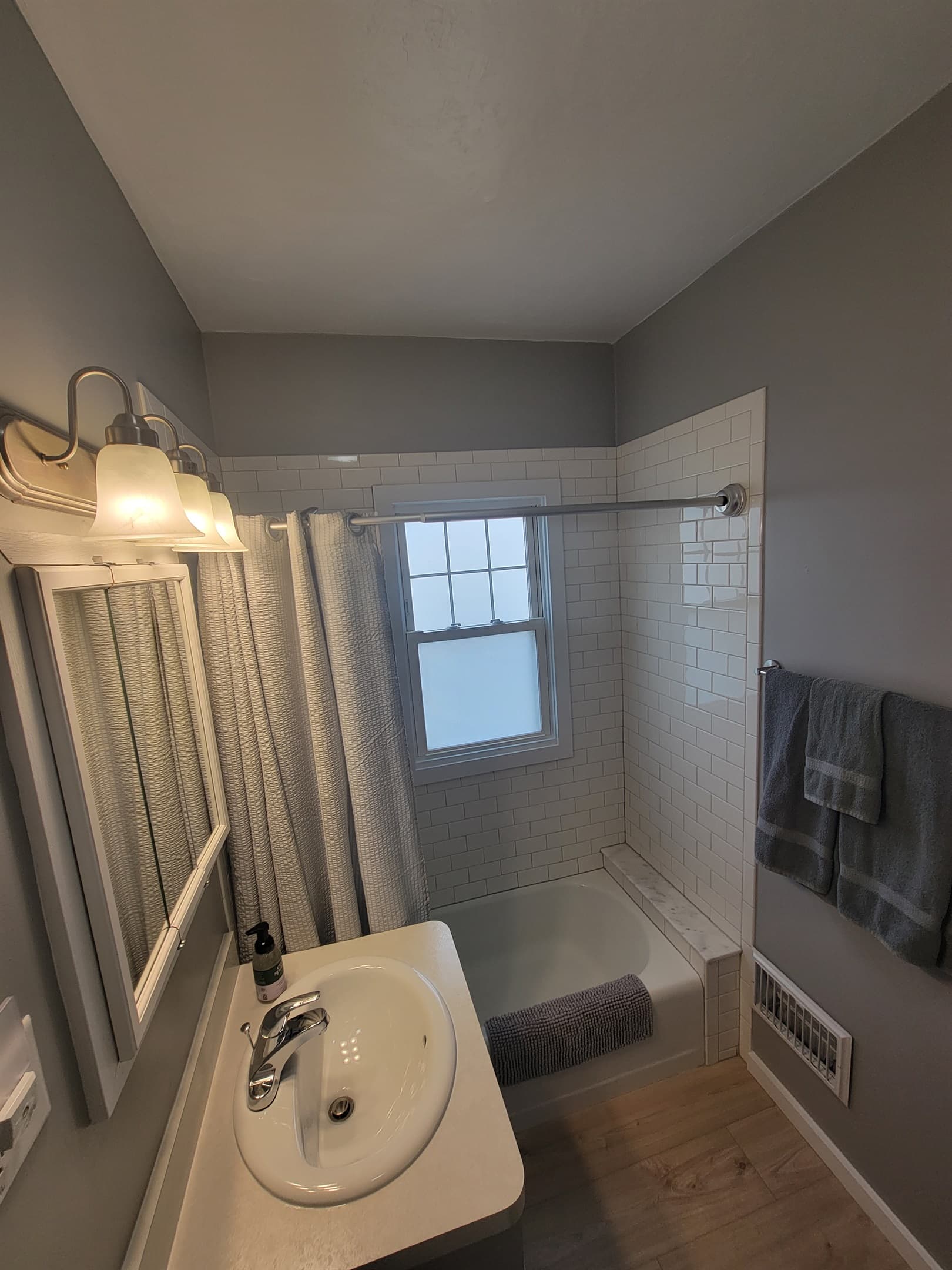 Freshly remodeled bathroom April 2025