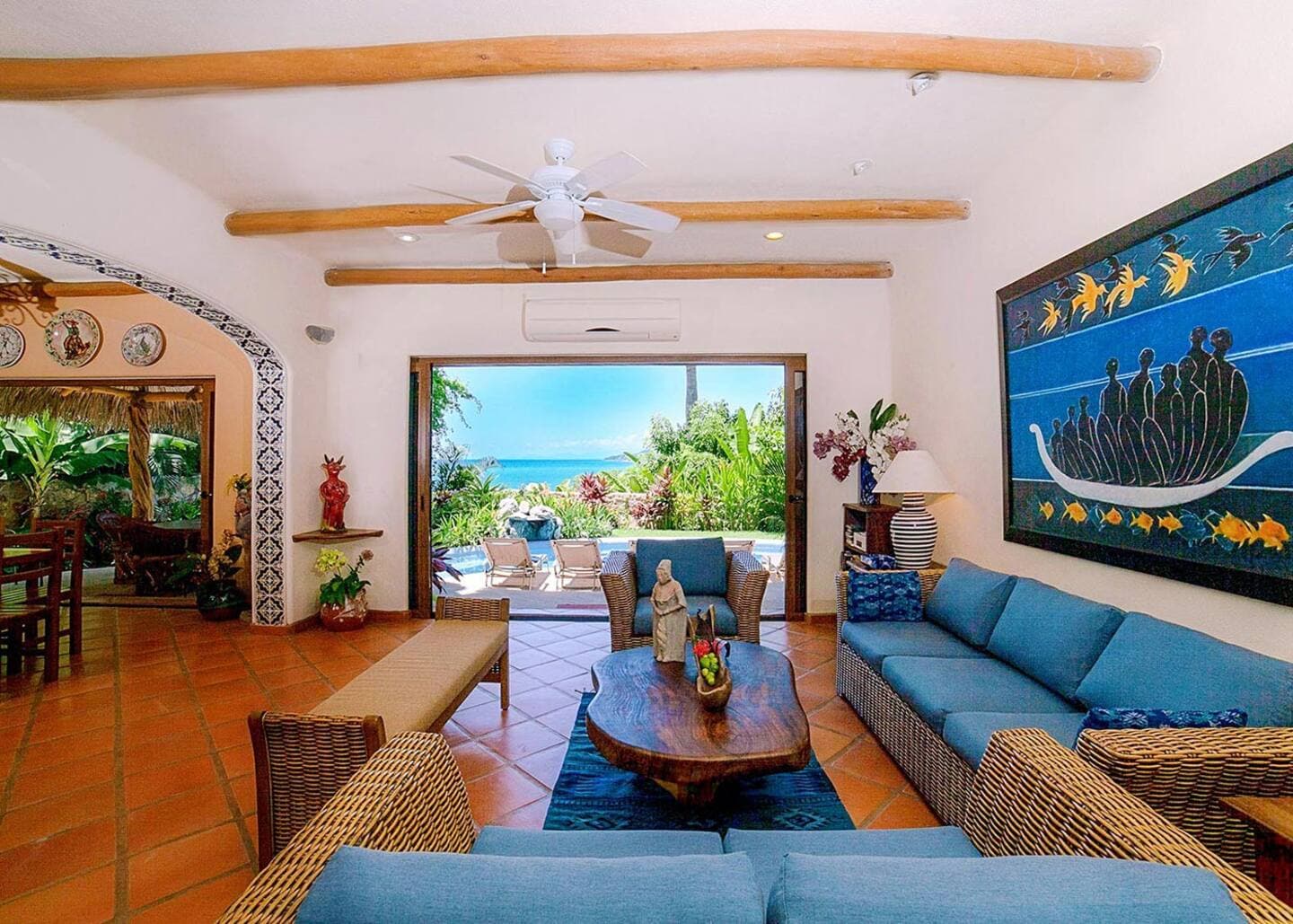 Beautiful ocean views from every room in the home.