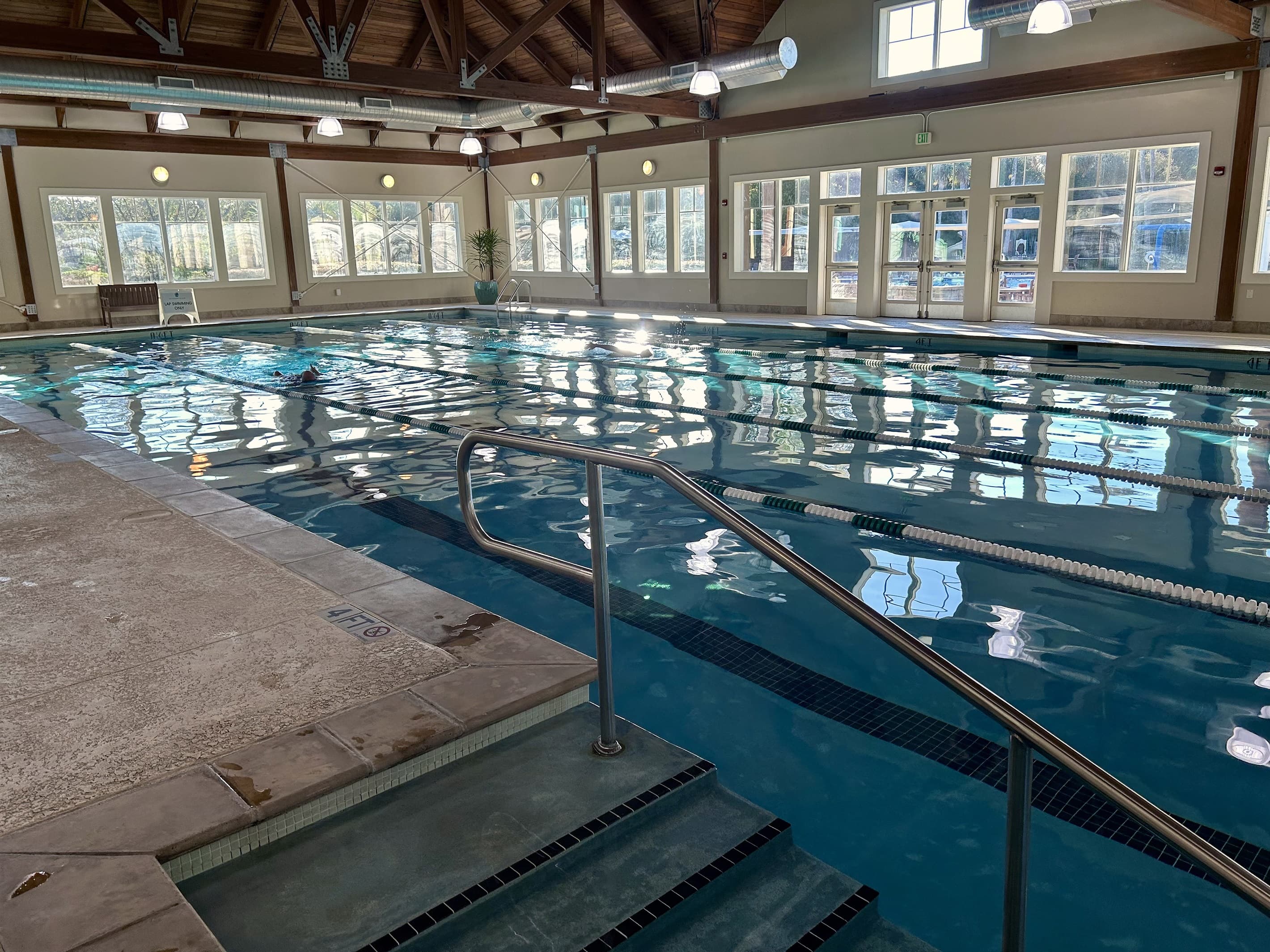 Start your morning w/ a dip in the indoor pool.