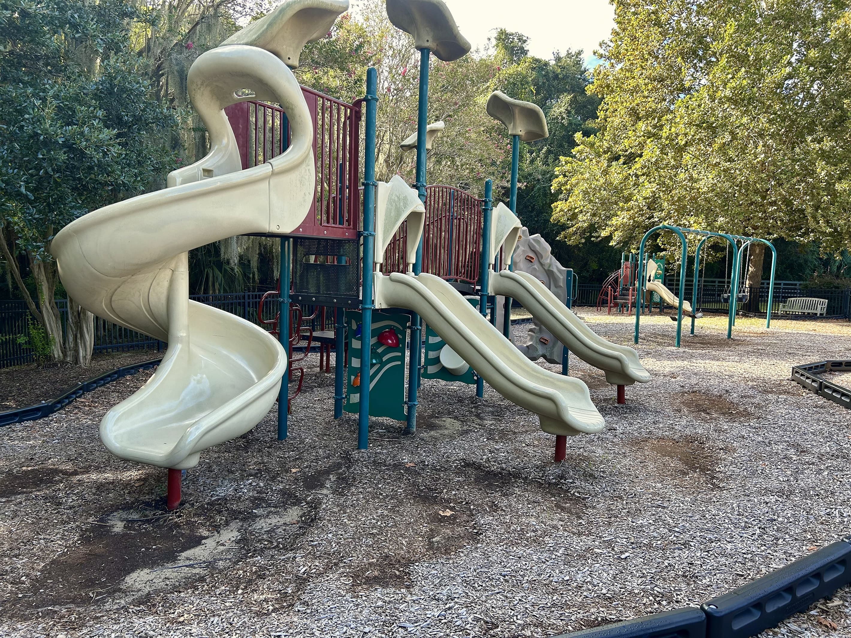 Kids’ splash playground brings plenty of fun.