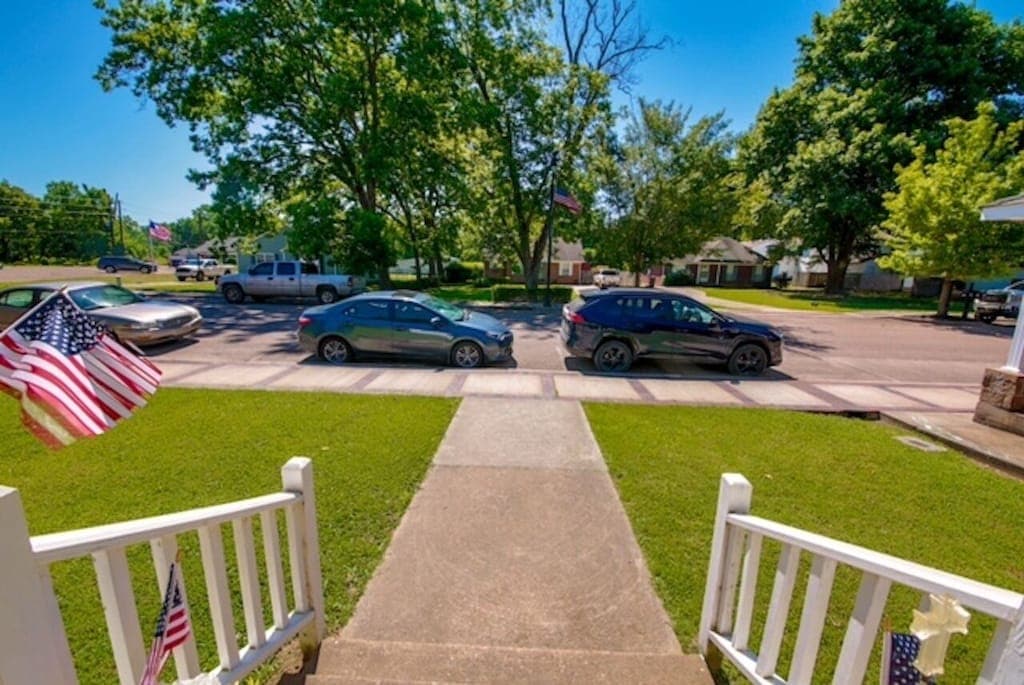 Free first-come, first-served street parking is available right out front.